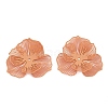 Spray Painted Iron Bead Caps IFIN-Z004-02D-1