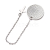 Tibetan Style Alloy & 304 Stainless Steel Pendants Hook Bookmarks AJEW-JK00345-5