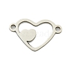 Non-Tarnish 201 Stainless Steel Connector Charms STAS-M015-20P-1