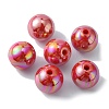 Pearlized Plastic Round Beads KY-WH0004-06I-2