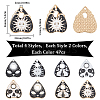 SUNNYCLUE 32Pcs 8 Style Planchette Alloy Enamel Pendants ENAM-SC0004-39-2