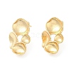 Brass Stud Earring Findigs KK-F855-25G-1