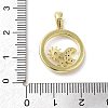 Brass Micro Pave Cubic Zirconia Pendants KK-F877-02G-3