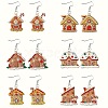 6 Pairs Acrylic Dangle Earrings FS-WGE6FEA-01-1