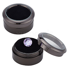 Round Stainless Steel Loose Diamond Storage Boxes CON-WH0095-24B-B
