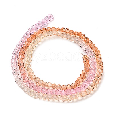 Transparent Painted Glass Beads Strands X1-DGLA-A034-T2mm-A20-1