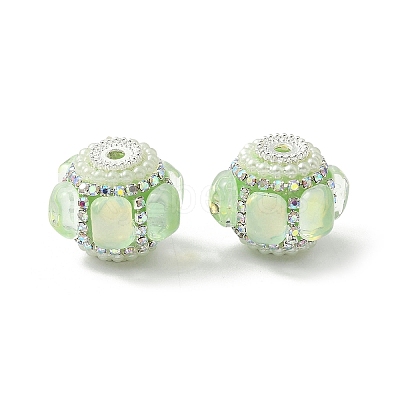 Sparkling Acrylic Rhinestone Beads CLAY-NH0003-01S-05-1