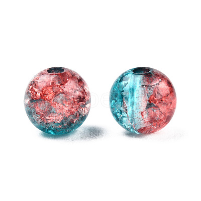 Transparent Crackle Acrylic Beads LS-CACR-N002-14-1