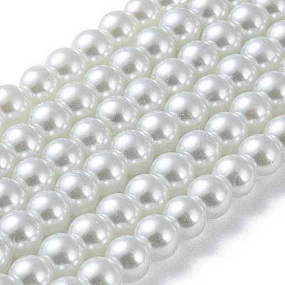 Glass Pearl Beads Strands HY-8D-B01-1