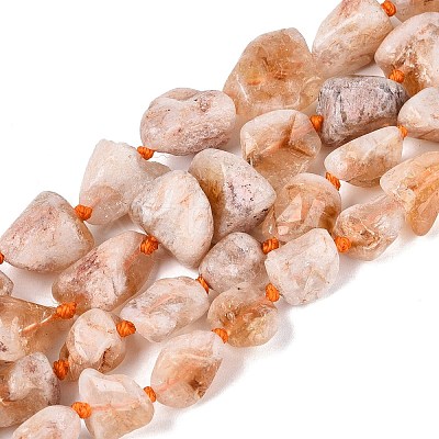 Raw Rough Natural Citrine Beads Strands G-N362-10A-01-1