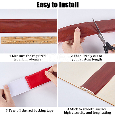 Self-Adhesive PVC Floor Door Flat Transition Strips DIY-WH20031-052B-1
