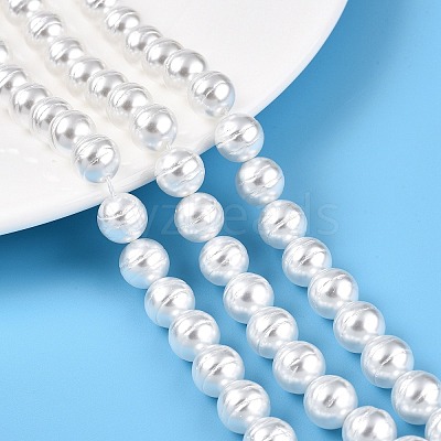 Transparent Spray Painted Glass Beads Strands GLAA-N001-40-1