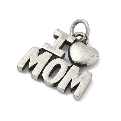 Mother's Day 304 Stainless Steel Pendants STAS-C171-01B-AS-1