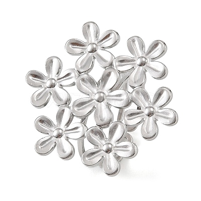 304 Stainless Steel Cuff Open Rings for Women SA-CBAF040-08P-1
