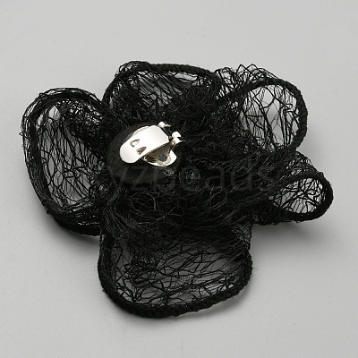 Flower Cloth Shoe Decorations FIND-WH0418-88B-1
