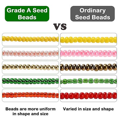 FGB 12/0 Grade A Round Glass Seed Beads SEED-A022-F12-517-1
