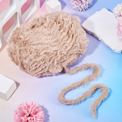 Super Bulky Faux Mink Fur Polyester Yarn YCOR-TAC0001-02C-1