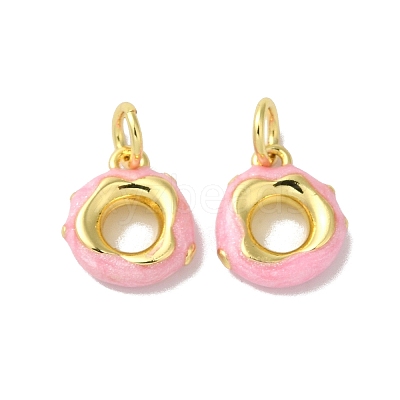 Brass Enamel Charms KK-H487-19G-1