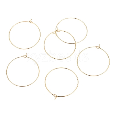 Ion Plating(IP) 316L Surgical Stainless Steel Hoop Earring Findings STAS-G130-03G-30MM-1