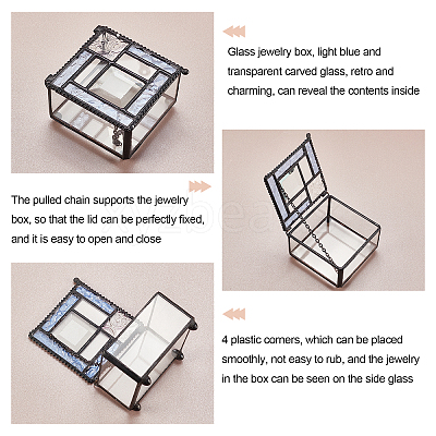 Tin Jewelry Box OBOX-WH0007-08-1