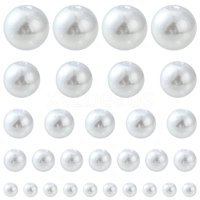 5 Style ABS Plastic Imitation Pearl Beads KY-FS0001-05-1