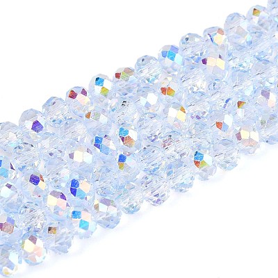 Transparent Glass Beads Strands EGLA-N016-4mm-02-1