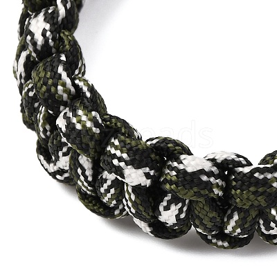 7 Inner Cores Polyester & Spandex Cord Braided Bracelets for Men Women BJEW-JB12571-02-1