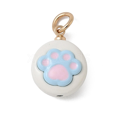 Alloy Enamel Pendants AL-CBA68FA-04G-1