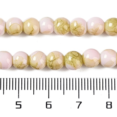 Baking Paint Glass Bead Strands GLAA-H031-01A-06-1