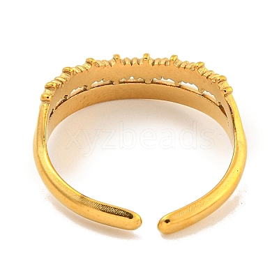 Ion Plating(IP) 304 Stainless Steel Cuff Finger Ring Components STAS-P365-31G-1