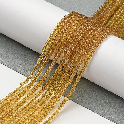 Transparent Gradient Color Glass Beads Strands GLAA-H021-01A-36-1