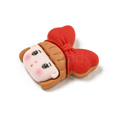 Christmas Theme Opaque Resin Decoden Cabochons CRES-B022-06G-1