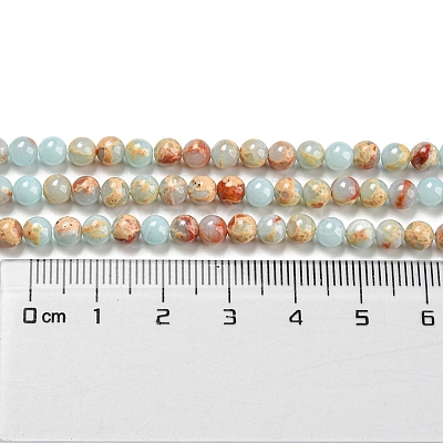Synthetic Imperial Jasper Dyed Beads Strands G-D077-A01-02I-1