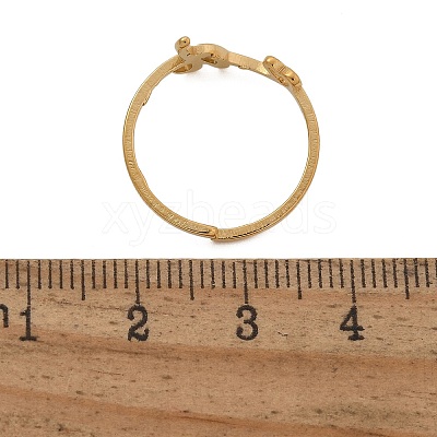 304 Stainless Steel Cuff Rings for Women RJEW-D285-01G-Y-1