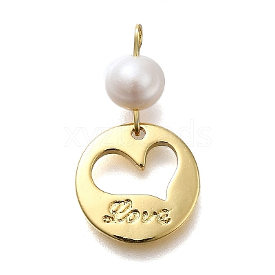 Brass Pendants KK-B132-11G-1