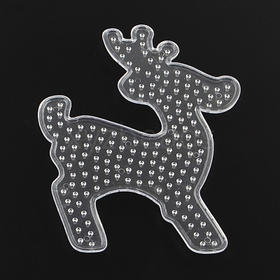 Christmas Reindeer/Stag ABC Plastic Pegboards used for 5x5mm DIY Fuse Beads X-DIY-Q009-25-1