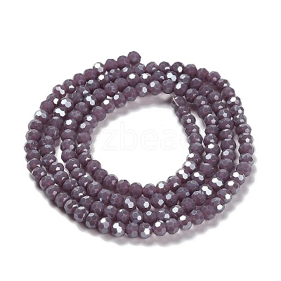 Electroplate Opaque Glass Beads Strands EGLA-A035-P3mm-A11-1