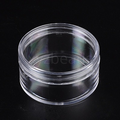 Clear Round Plastic Bead Containers with Lid C052Y-1