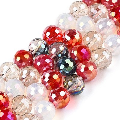 Electroplate Glass Bead Strands GLAA-Z006-01J-1