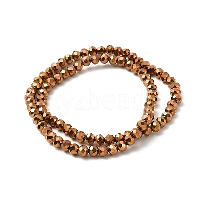 Electroplate Transparent Glass Beads Strands EGLA-A034-T6mm-UA04-1