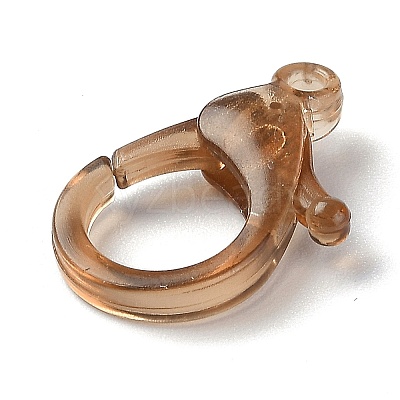 Transparent Plastic Lobster CLaw Clasps KY-H005-A10-1