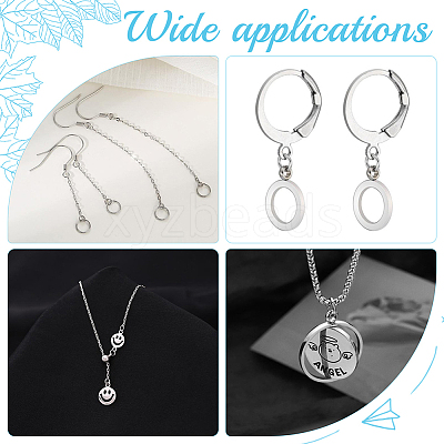 925 Sterling Silver Open Jump Rings STER-DC0001-04-1