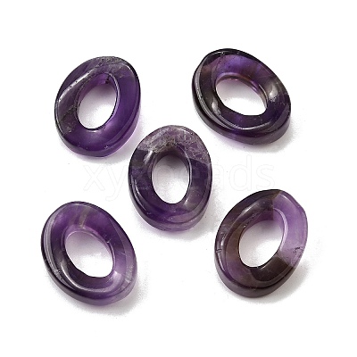 Natural Amethyst Pendants G-Z082-01E-1