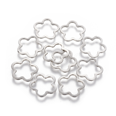 Tarnish Resistant 201 Stainless Steel Linking Rings STAS-L233-009P-1