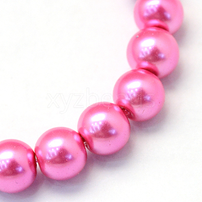 Baking Paint Glass Pearl Bead Strands X-HY-Q003-3mm-54-1