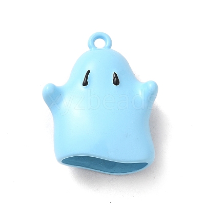 Halloween Spray Painted Alloy Pendants PALLOY-F296-02A-1