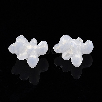 Opaque Acrylic with Glitter Powder Beads X-SACR-G024-05-1