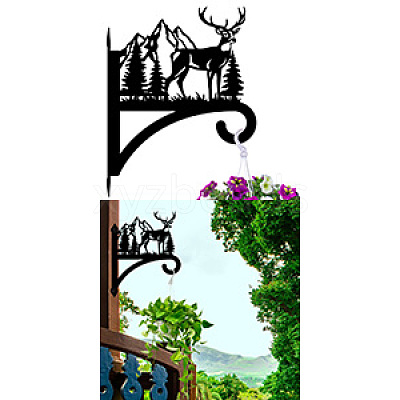 Iron Hanging Plant Hanger Bracket HJEW-WH0095-017-1