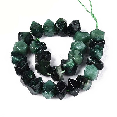 Natural Fuchsite Beads Strands G-N327-05-30-1