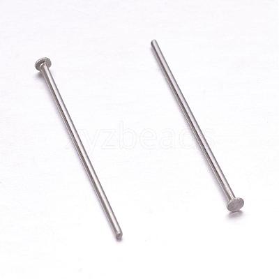 Tarnish Resistant 304 Stainless Steel Flat Head Pins STAS-H358-08C-1